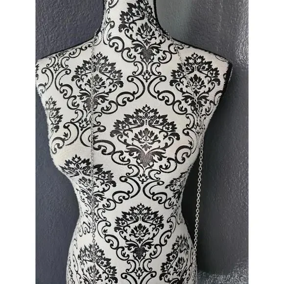 Women's Cruise Club Metallic Sequins Chain Purse Bag Black & Silver 5.5" X 7" - Picture 3 of 11